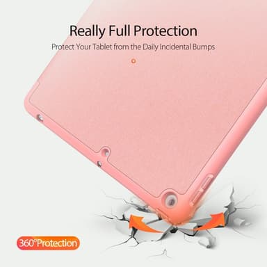 DUX DUCIS Domo Apple iPad 10.2 2021/2020-2019 deksel Trefoldig Rosa Gull