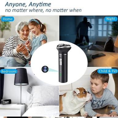 Barbermaskin Innebygd HD 1080P bevegelsesdeteksjon WiFi-kamera med 64 GB minnekort
