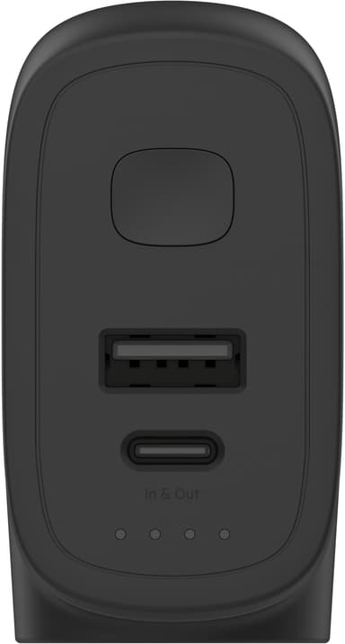 Belkin BoostCharge 25W hybrid vegglader + 5000mAh powerbank (sort)
