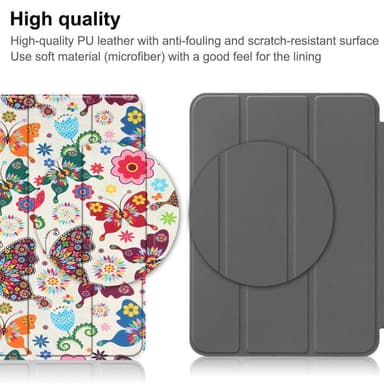 Apple iPad 10.9 2022 Trippeldeksel med smal passform - Sommerfugl