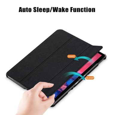 Tri-fold Veske til Lenovo Tab P11 TB-J606F/P11 Plus - Svart