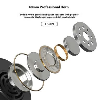 LENOVO Trådløse Over-Ear Hodetelefoner Sammenleggbare Heavy Bass Bluetooth Headset - Hvit