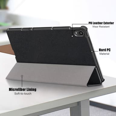 Tri-fold Veske til Lenovo Tab P11 TB-J606F/P11 Plus - Svart