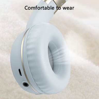 Bluetooth 5.0 trådløse hodetelefoner Over-Ear sammenleggbare sportshodetelefoner – Svart