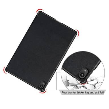 Tri-fold Veske til Lenovo Tab P11 TB-J606F/P11 Plus - Svart