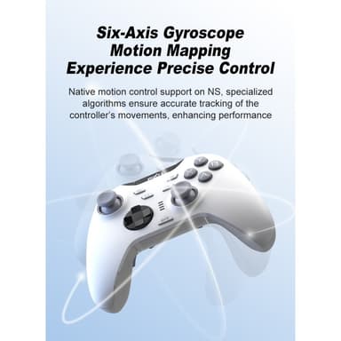Bluetooth trådløs spillkontroller med mottaker kompatibel med Steam PC Android iOS Nintendo Switch - Rosa