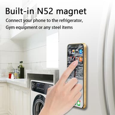 Magnetisk Mobiltelefonholder Bil Selvklebende Lazy Grip - Svart