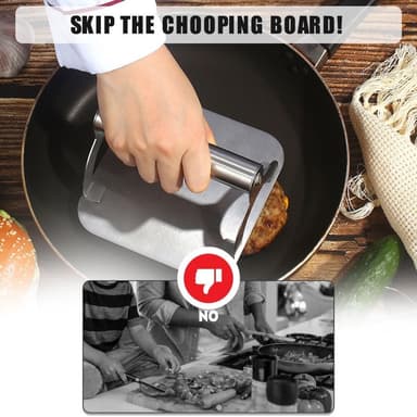 Smashburger Hamburgerpresse Smash brain Rustfritt stål