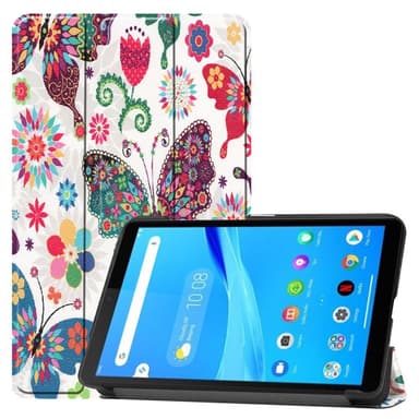 Trifoldbart deksel til Lenovo Tab M7 (1 Gen) - Sommerfugler
