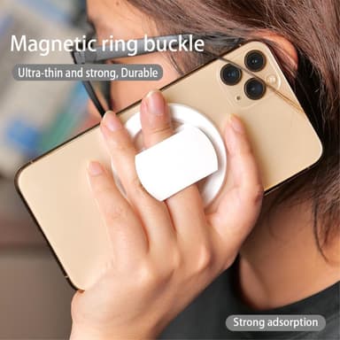 Magnetisk Mobiltelefonholder Bil Selvklebende Lazy Grip - Svart