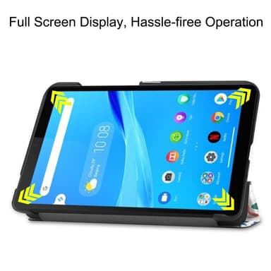 Trifoldbart deksel til Lenovo Tab M7 (1 Gen) - Sommerfugler