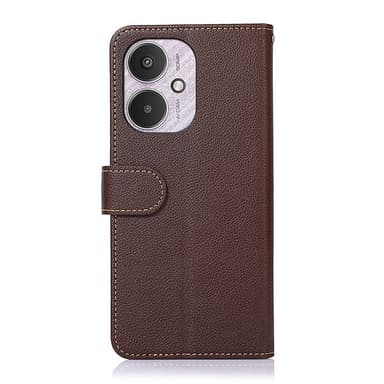 KHAZNEH Lommebok-deksel til Xiaomi Redmi 13C - Brun-Blå