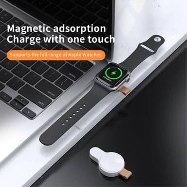 Trådløs hurtiglader magnetisk til Apple Watch Series 1-8 USB-C