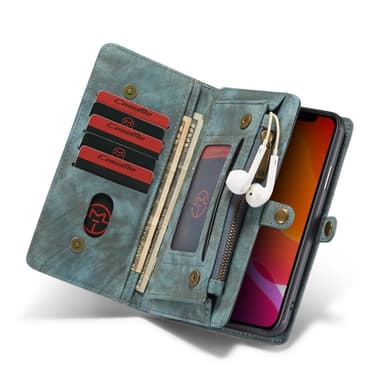CASEME iPhone 11 Pro Max Retro Split Lommebok-deksel I Lær - Blå
