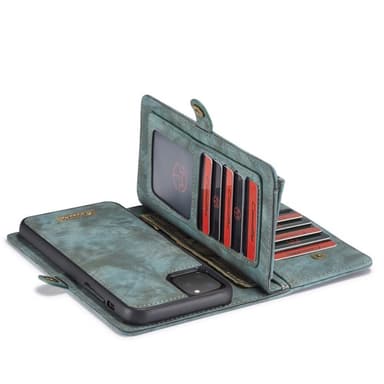 CASEME iPhone 11 Pro Max Retro Split Lommebok-deksel I Lær - Blå