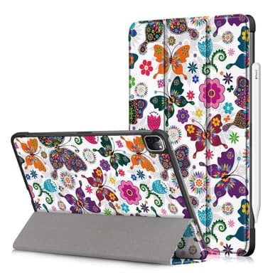 Apple iPad Pro 11 (2020) Trippeldeksel med smal passform - Sommerfugler og blomster