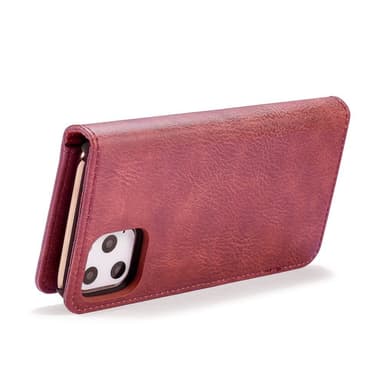 DG.MING iPhone 11 Pro Max Split Lommebok-deksel I Lær - Rød