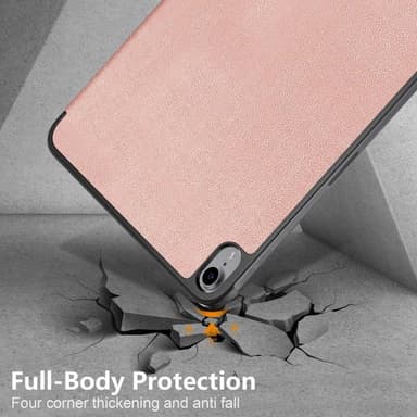 Apple iPad 10.9 2022 Trifoldelig Slim Fit Deksel - Rosagull