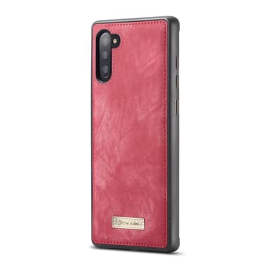 CASEME Samsung Galaxy Note 10 Retro Lær Lommebok-deksel - Rød