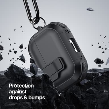 Til AirPods 4-deksel DUX DUCIS PC+TPU Bluetooth-deksel/deksel med krok