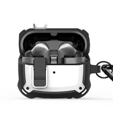 DUX DUCIS til Samsung Galaxy Buds3 Pro Buds3 deksel med krok - hvit