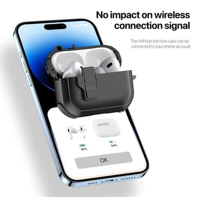 Til AirPods 4-deksel DUX DUCIS PC+TPU Bluetooth-deksel/deksel med krok