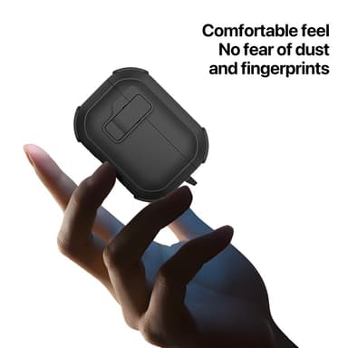 Til AirPods 4-deksel DUX DUCIS PC+TPU Bluetooth-deksel/deksel med krok