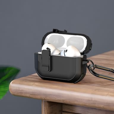 Til AirPods 4-deksel DUX DUCIS PC+TPU Bluetooth-deksel/deksel med krok