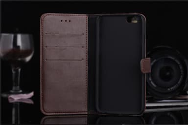 iPhone 6/ 6s Retro Lommebok-deksel/deksel - Mørkebrun