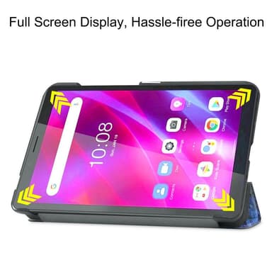 Trippeldeksel til Lenovo Tab M7 (3. generasjon) - Nebula