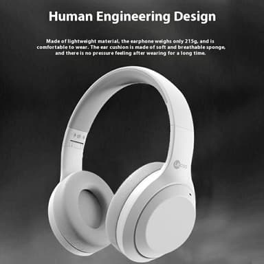 LENOVO Trådløse Over-Ear Hodetelefoner Sammenleggbare Gaming Music Bluetooth Headset - Svart