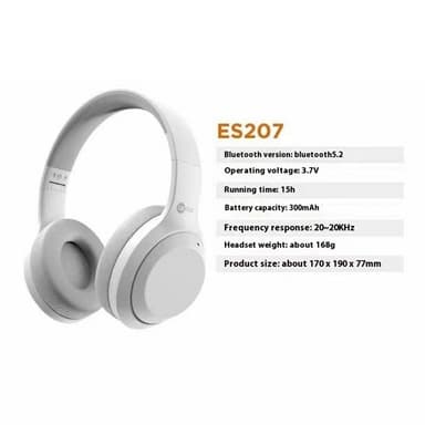 LENOVO Trådløse Over-Ear Hodetelefoner Sammenleggbare Gaming Music Bluetooth Headset - Svart