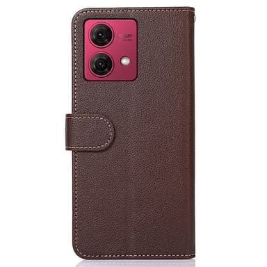 Motorola Moto G84 5G KHAZNEH Lommebok-deksel - Brun/Blå
