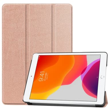 Apple iPad 10.2 2021/2020/2019 Trifoldbart Slim Fit Deksel - Rosa Gull