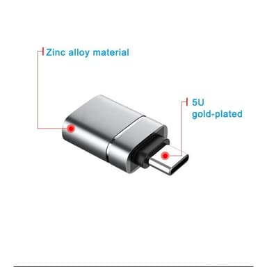USB C til USB-adapter USB-C til USB 3.0-adapter OTG for MacBook Pro MacBook Air iPad Pro osv