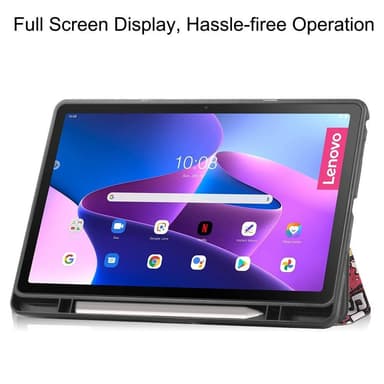 Trippeldeksel til Lenovo Tab M10 Plus Gen 3 - Graffiti