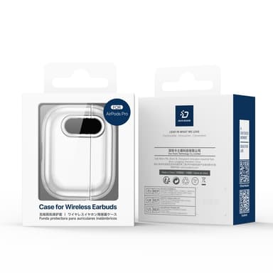 DUX DUCIS til AirPods 4-deksel PC+TPU Bluetooth-deksel/deksel med krok - gjennomsiktig