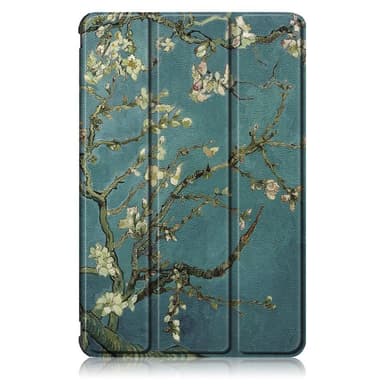 Slim Fit Dekseldeksel Til Samsung Galaxy Tab S7 FE/Tab S7 Plus/Tab S8+ - Hvite Blomster
