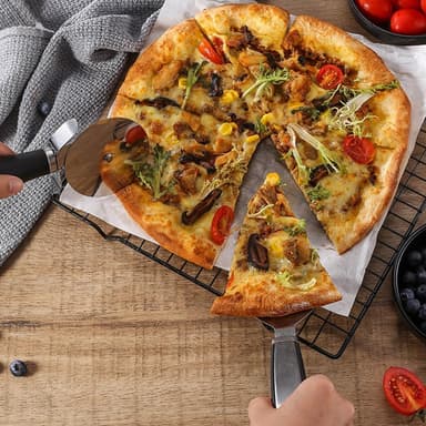 Pizzakutter Pizzaskjære+slikkepott serveringsstål kokekar