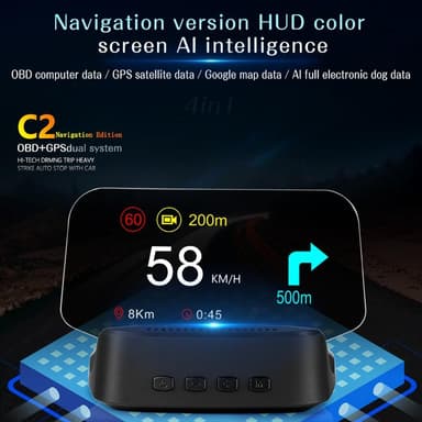 C2 Speedometer Smart HUD Head-up Display Navigation AI Intelligence