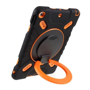 PEPKOO iPad 10.2 2021/2020/2019 Extreme Armor - Svart/Oransje