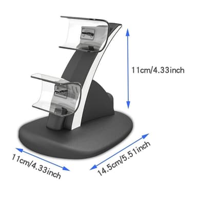 Ladestasjon & Oppbevaringsstativ for Sony PlayStation 5 Kontrollere