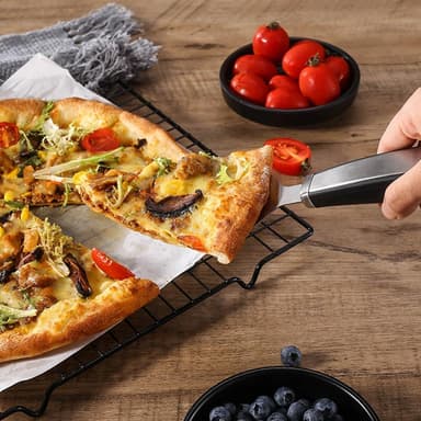 Pizzakutter Pizzaskjære+slikkepott serveringsstål kokekar