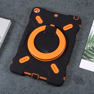 PEPKOO iPad 10.2 2021/2020/2019 Extreme Armor - Svart/Oransje