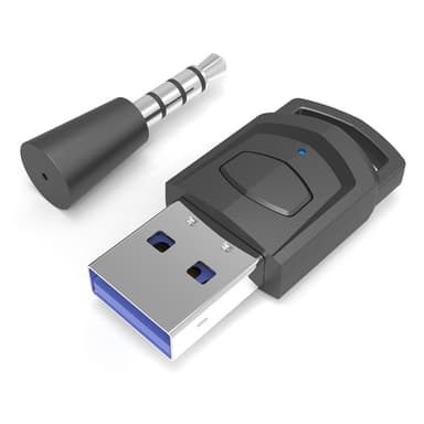 For Sony PS5 PS4 PC-hodetelefoner Bluetooth USB 3.5 mm lydsender trådløs mottaker