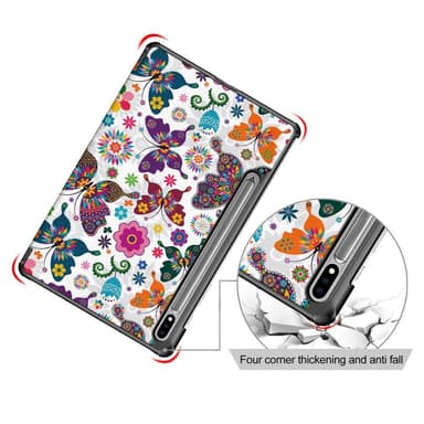 Slim Fit Dekseldeksel Til Samsung Galaxy Tab S7 FE/Tab S7 Plus/Tab S8+ - Sommerfugler