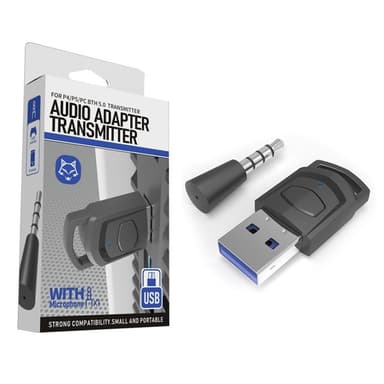 For Sony PS5 PS4 PC-hodetelefoner Bluetooth USB 3.5 mm lydsender trådløs mottaker