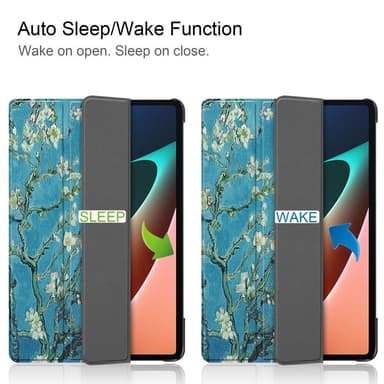 Slim Fit Deksel Til Xiaomi Pad 5 - Sleep/Wake Up - Plum Blossom