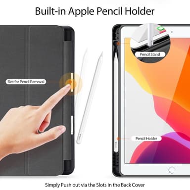 DUX DUCIS Domo Apple iPad 10.2 2021/2020/2019 deksel Trifoldet Svart