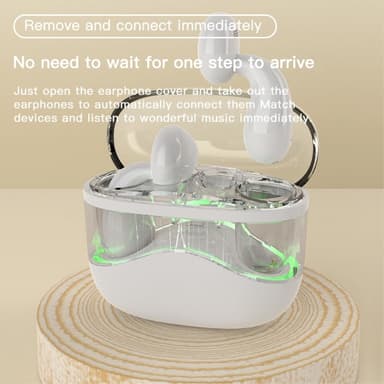 Trådløse Bluetooth-øretelefoner In-Ear Ultra-Long Standby Call Sportshodetelefoner - Svart